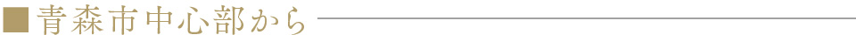 青森市中心部から