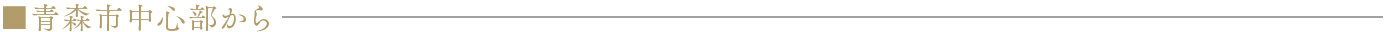 青森市中心部から